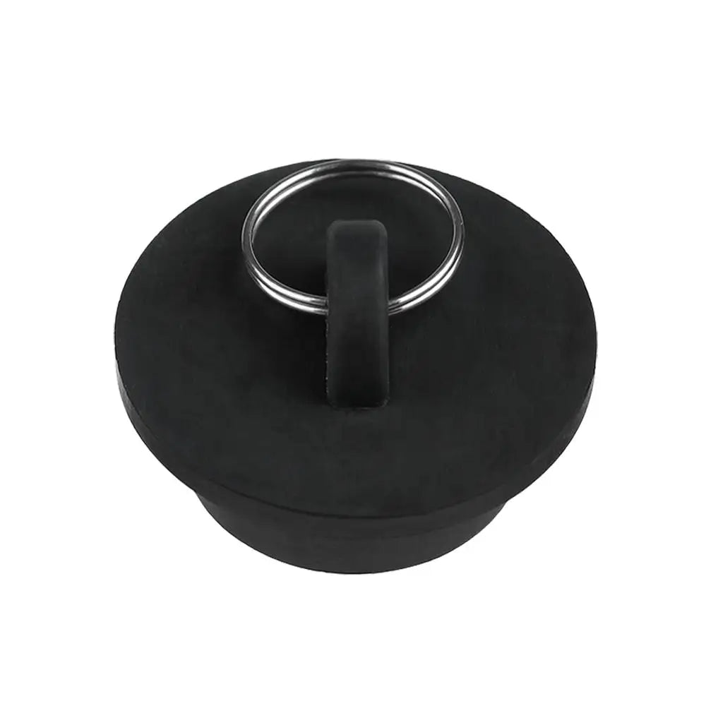 3PCS Bath Tub Sink Water Floor Drain Plug Replacement Fittings Durable Rubber Drain Stopper Oasis Select black-39.5-41.5mm