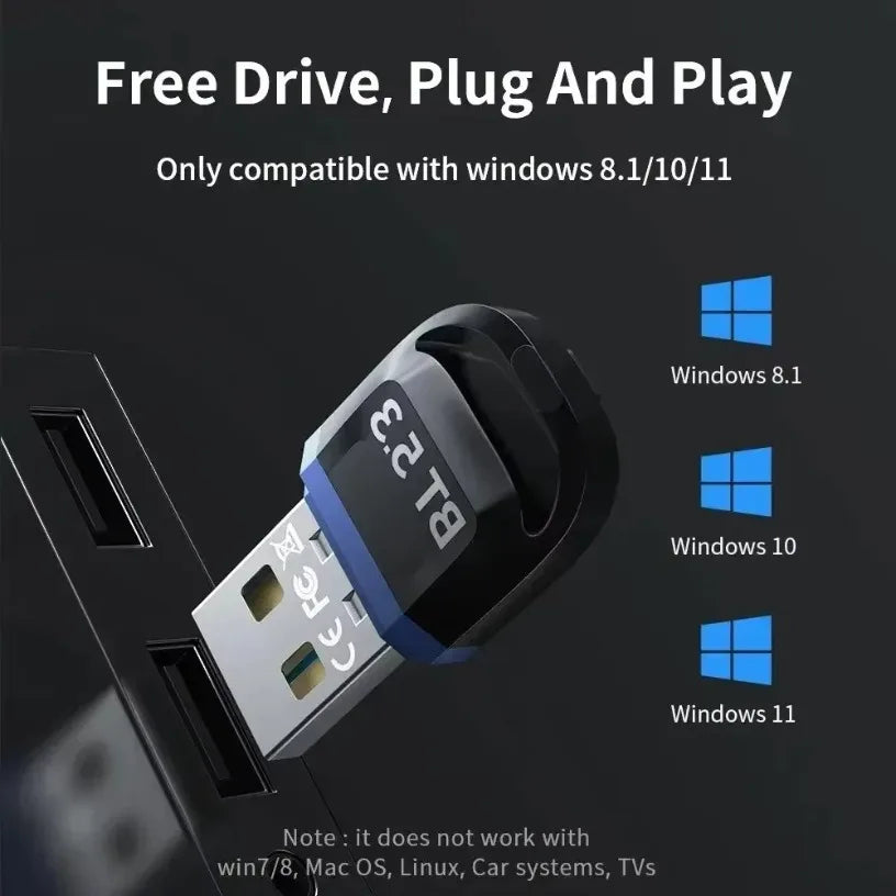 USB Bluetooth Adapter 5.3 5.1 for Wireless Speaker Audio Mouse Bluetooth Dongle USB Adapter Bluetooth 5.0 Receiver Transmitter Oasis Select