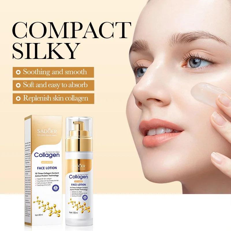 SADOER Collagen Facial Serum Face Lotion Moisturizing Face Emulsion Oil Control Water Replenishment Refreshing Facial Essence Oasis Select Default Title