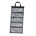 PVC Lure Tote Bag Foldable Fishing Gear Bag Large Capacity Foldable Tackle Bag Fishing Organizer Pocket with Hand Carry Oasis Select black