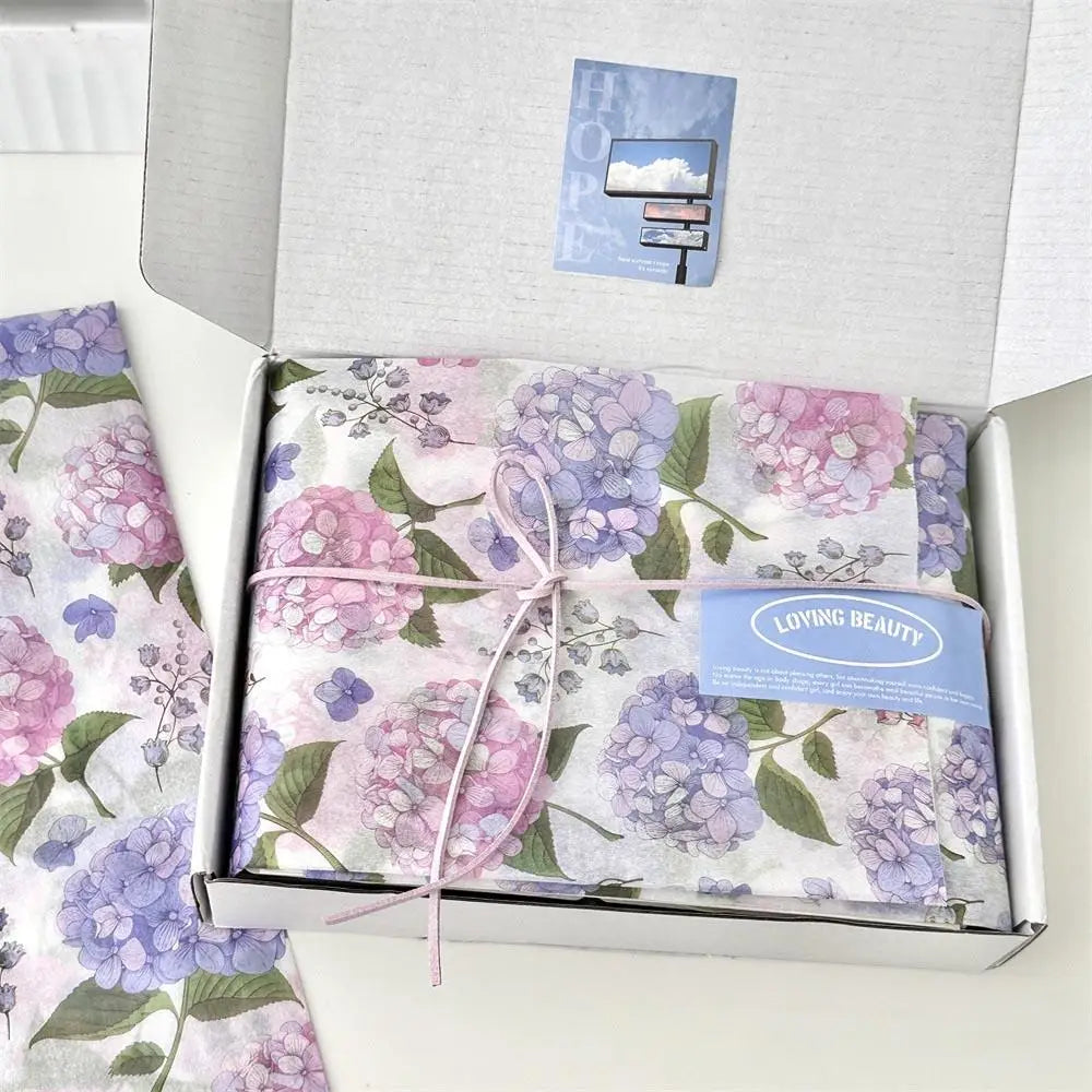 Ins Pink Wavy Dots Snow Pear Paper Gift Wrapping Paper Small Fresh Bouquet Wrapping Paper Gift Paper Diy Handmade Materials Oasis Select Style H
