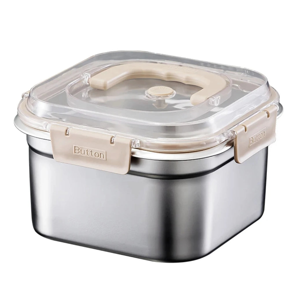 Stainless Steel Leak-Proof Food Storage Box with Handle