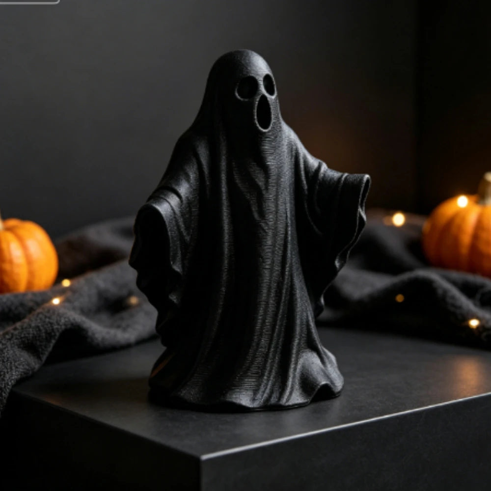 Minimalist Ghost Figurine 3D Printed Mystery Standing Spirit Statue Neutral Calm Ornament Table Decor for Living Room Home Gifts Oasis Select