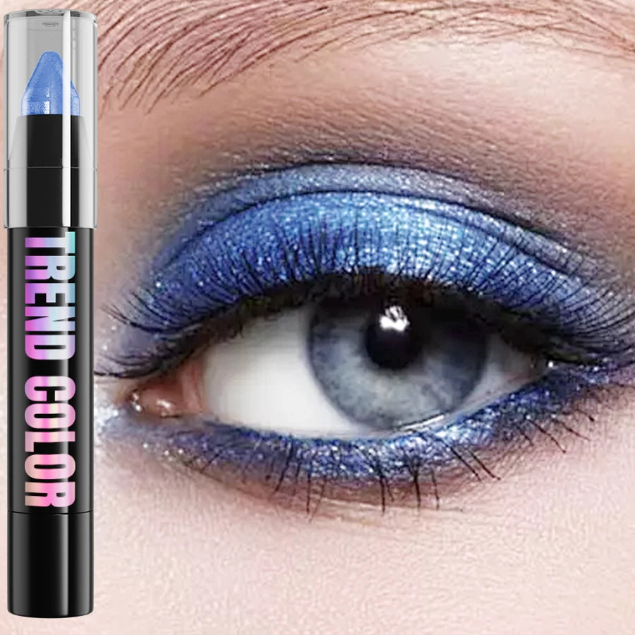 KAFURUX 24-Color Glitter Eyeshadow & Highlighter Pencil Waterproof