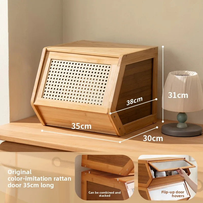 Bookshelf Shelf Floor-to-ceiling toy storage Book cabinet Locker Living room can be stacked Modular combination lattice cabinet Oasis Select ST 35 long primary
