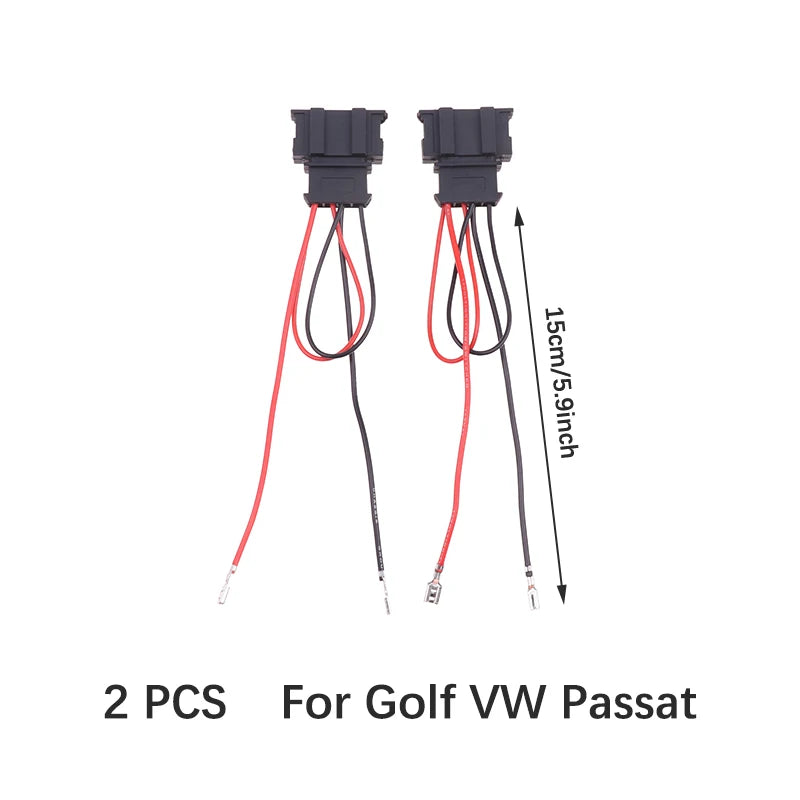Wholesale 2Pcs Car Speaker Wire Harness Adaptor Replace Vehicle Connection Plug Cable Connector for Golf for Seat for Passat Oasis Select Black