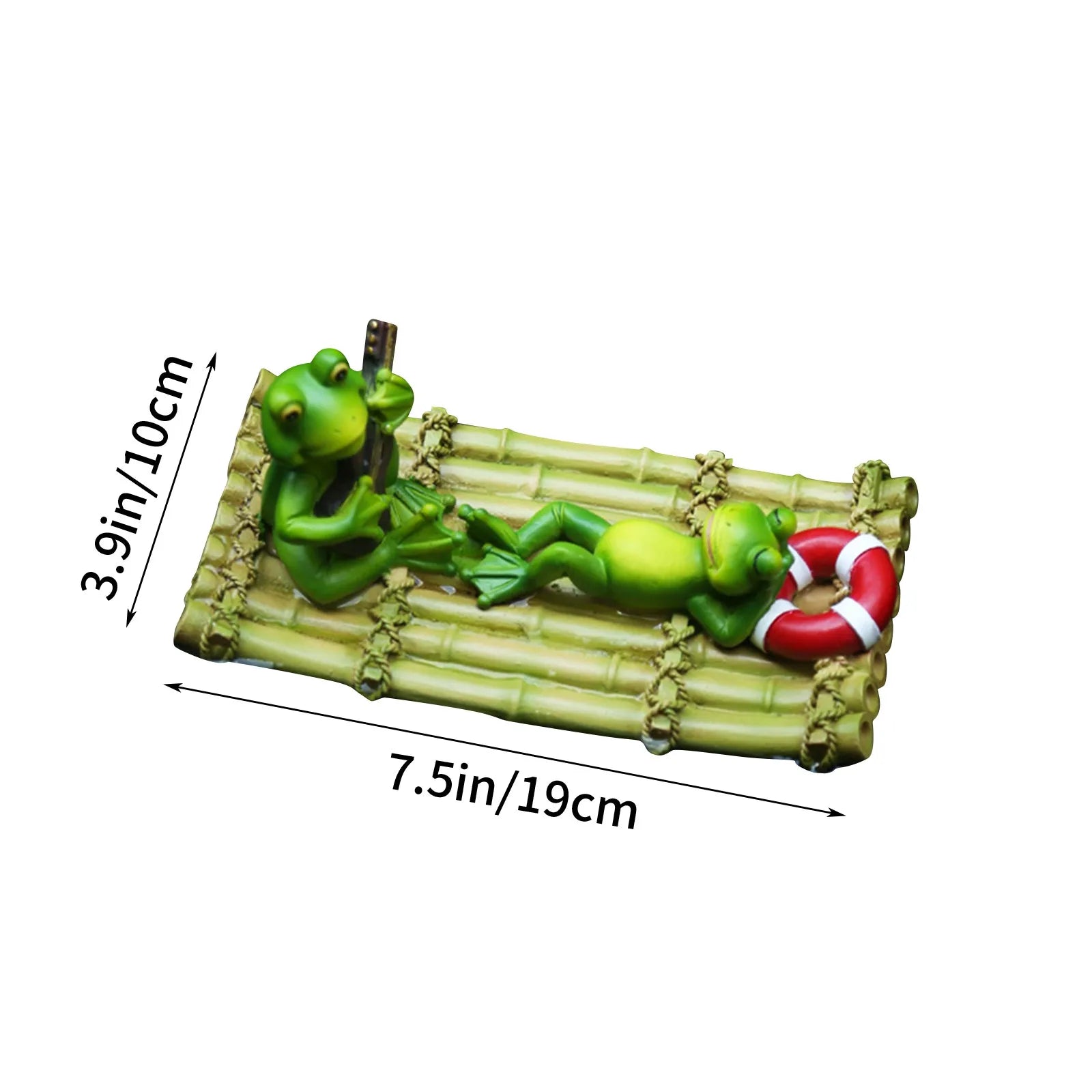 Resin Floating Frog Statue | Garden Pond & Home Decor Sculpture Garden Frog Sculpture Oasis Select