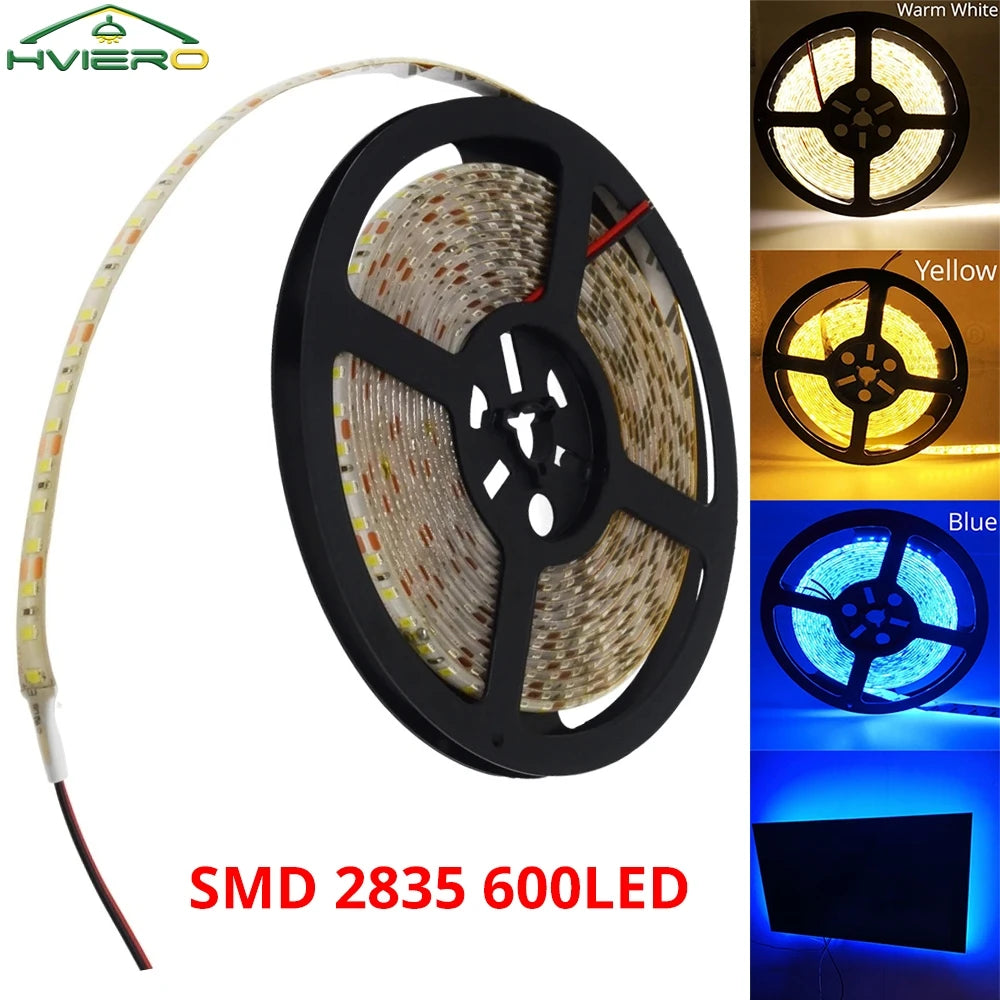 HVIERO 600 LED Strip Light SMD 2835 DC 12V | RGB & Warm White