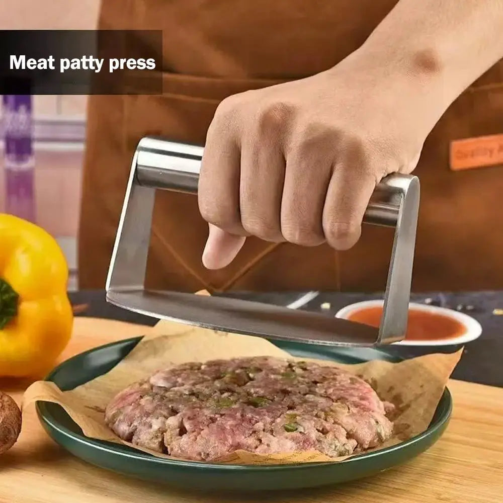 Hamburger Press Maker Stainless Steel Non-Stick Circular Square Burger Kitchen Tool Meat Press Oasis Select