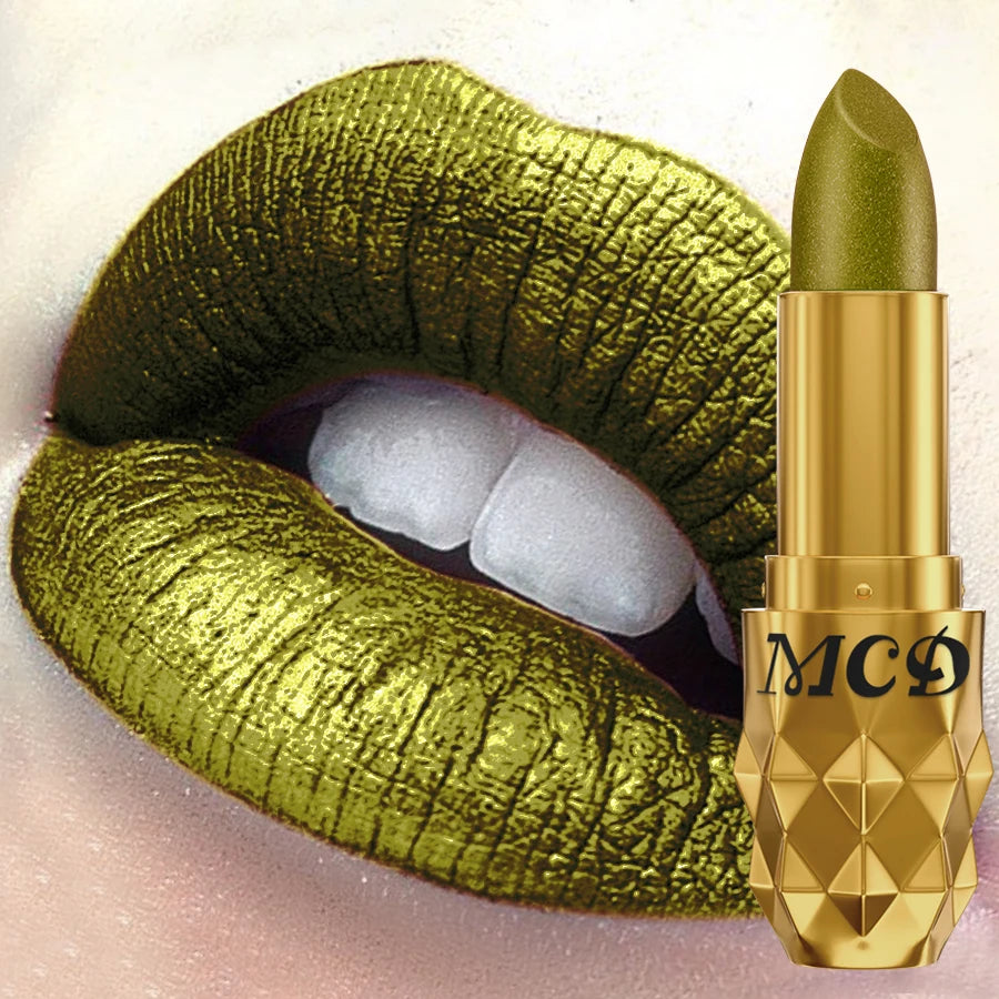 MCD Smoky Green Glitter Lip & Eye Tint Pen – Waterproof Shimmer