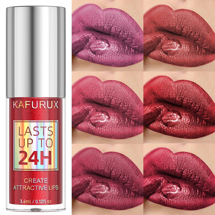 KAFURUX 20-Shade Glitter Liquid Lipstick & Diamond Lip Gloss