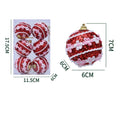 Christmas balls bubble balls Christmas tree creative decoration pendant 6cm Christmas color dots bob ball pendant Oasis Select Red