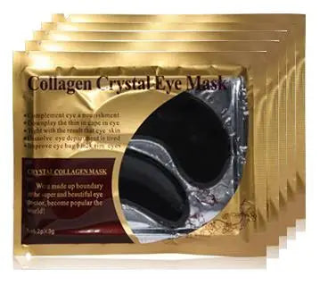 SADOER Gold Collagen Eye Patches – 10 Pairs | Firming & Hydrating Under Eye Mask Patches Oasis Select Black 10Pairs