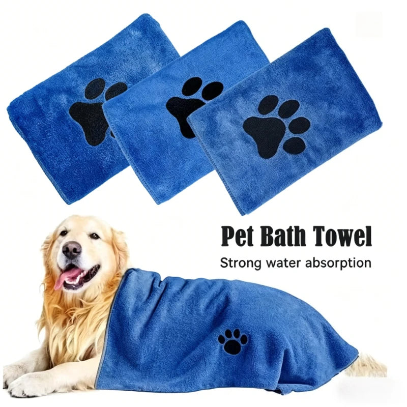 Quick-Drying Microfiber Dog Towel Absorbent Pet Bath Product Fiber Quick-drying Bath Towel Car Wiping Cloth Pet Supplies Oasis Select