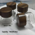 3/6pcs Mini Glass Dispenser Bottles - Ounce Portable Containers, Suitable for Traveling, Picnics, Camping, and Kitchen Use Oasis Select 3pcs