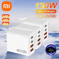 120W Total Fast Charging PD USB Type-C Wall Adapter Quick Charger for iPhone 16/15/14 Xiaomi Huawei Redmi Oneplus Phone Charger Oasis Select white EU