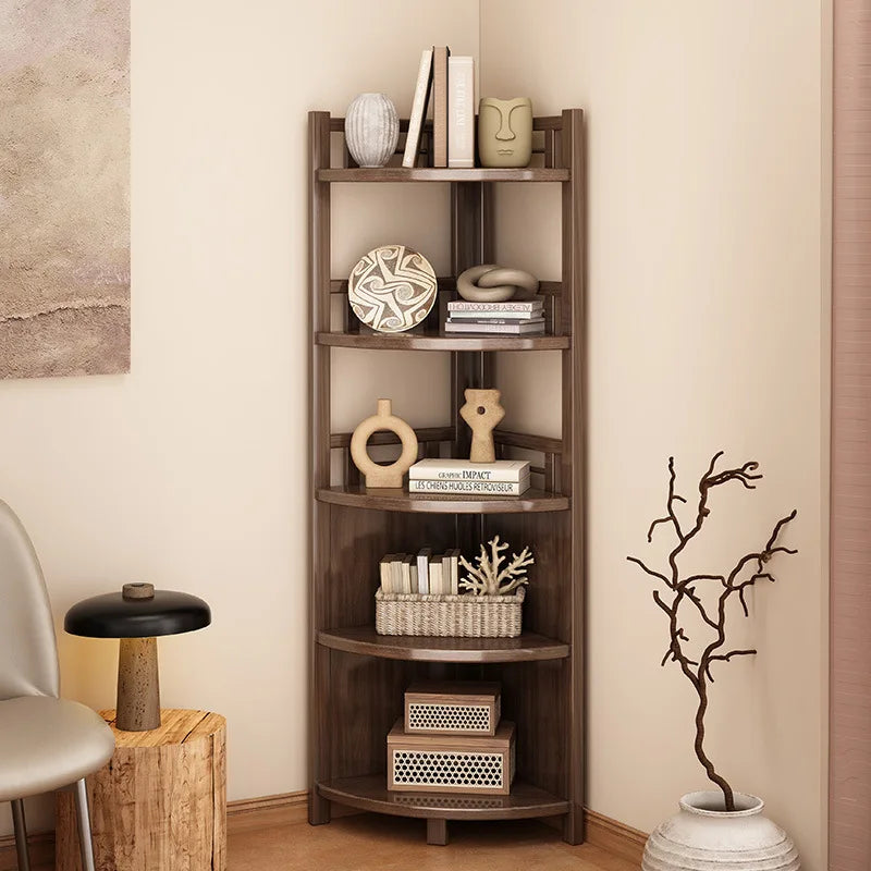 Corner rack Multi-layer triangular storage shelf Living room floor-to-wall cabinet Kitchen corner tripod Oasis Select