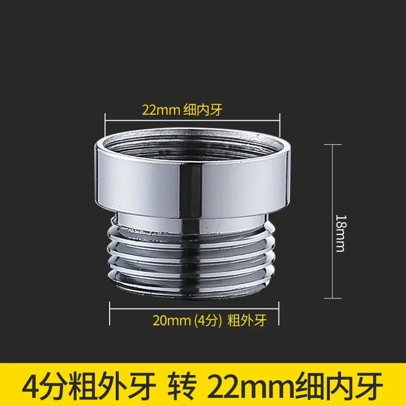 Brass Silver Water Faucet Coupler 1/2 To M16 M18 M20 M22 M24 M28 Thread Connector Fittings For Bubbler Kitchen And Bathroom Oasis Select C4FN22