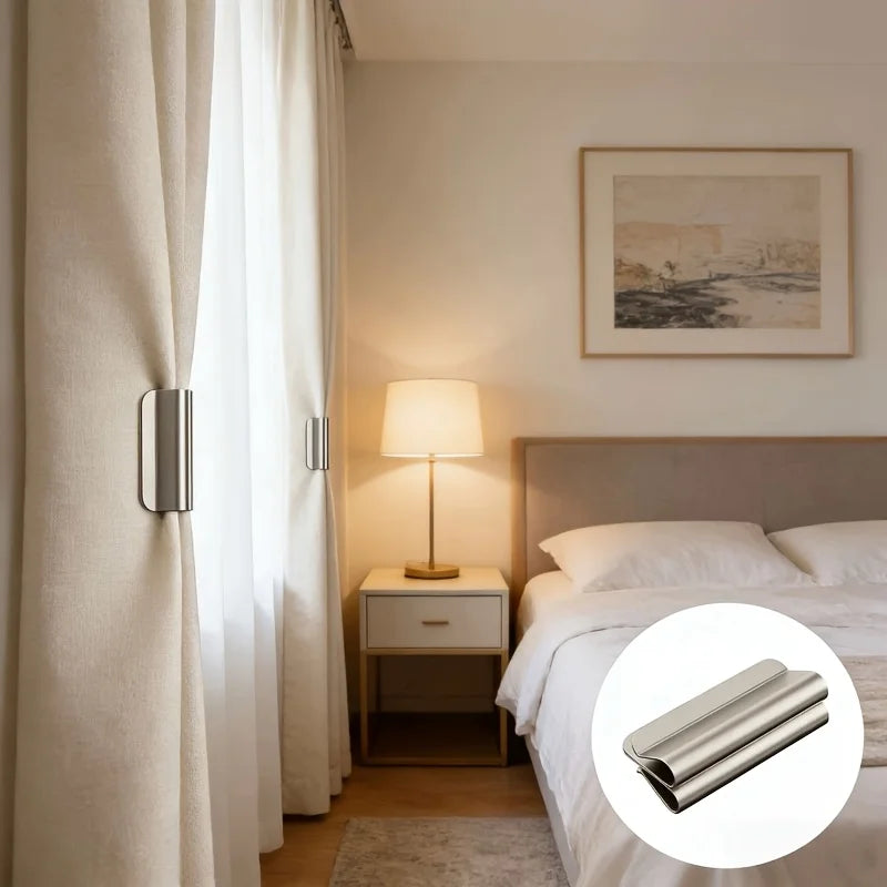 1 Pair/3 Pairs of Magnetic Curtain Shading Buckles, Magnetic Curtain Closure Fixing Buckles, Curtain Clips Oasis Select