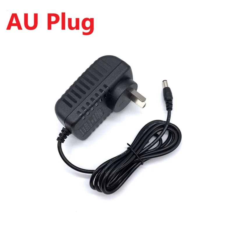 Power Adapter AC 100-240V Input DC Output 12V 2A Supply Charger EU US AU UK Adapter Converter Plug for Camera DVR LED Robot LED Oasis Select AU Plug