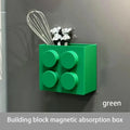 Magnetic wall-mounted narrow-edge kitchen straw, cling film storage box, refrigerator side storage rack Oasis Select M green