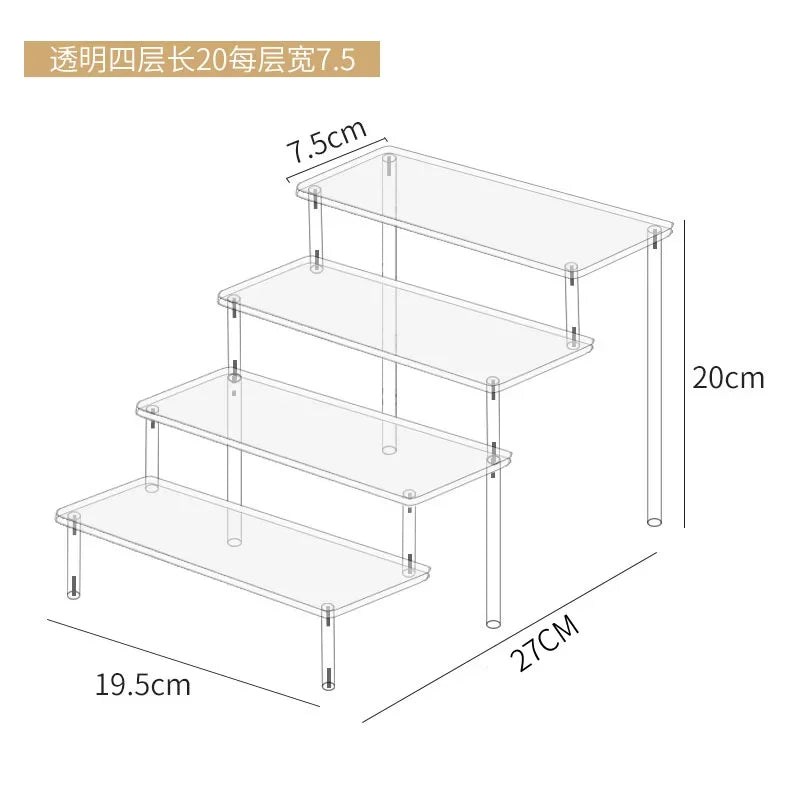 Clear Acrylic Display Stand | Perfume, Cupcake & Figurine Riser
