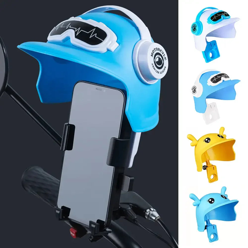 Motorcycle Phone Holder Sunshade Cover – Waterproof ABS Mount