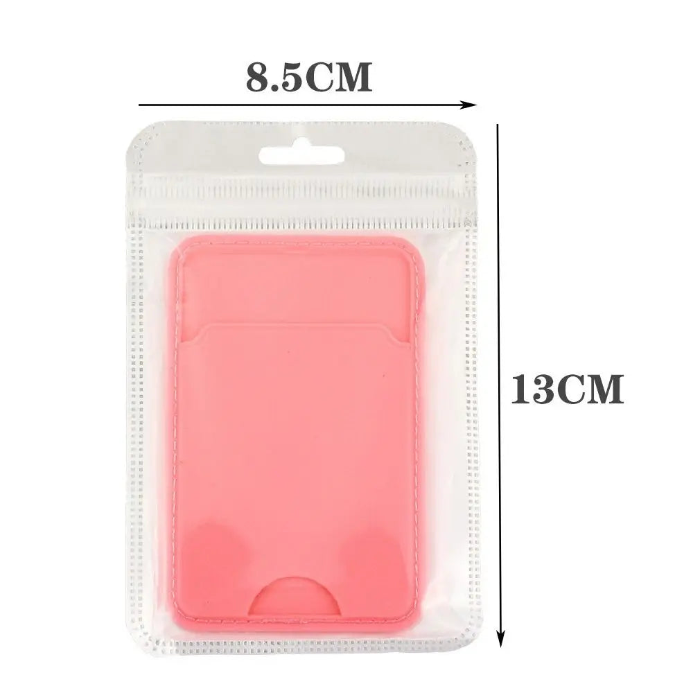 TPU Back Paste Card Holder Set Back Paste Adhesive Mobile Phone Back Paste Card Holder Anti-theft 6.2*9.5CM Wallet Case Oasis Select
