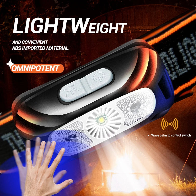 USB Rechargeable COB LED Headlamp with Motion Sensor | 5W