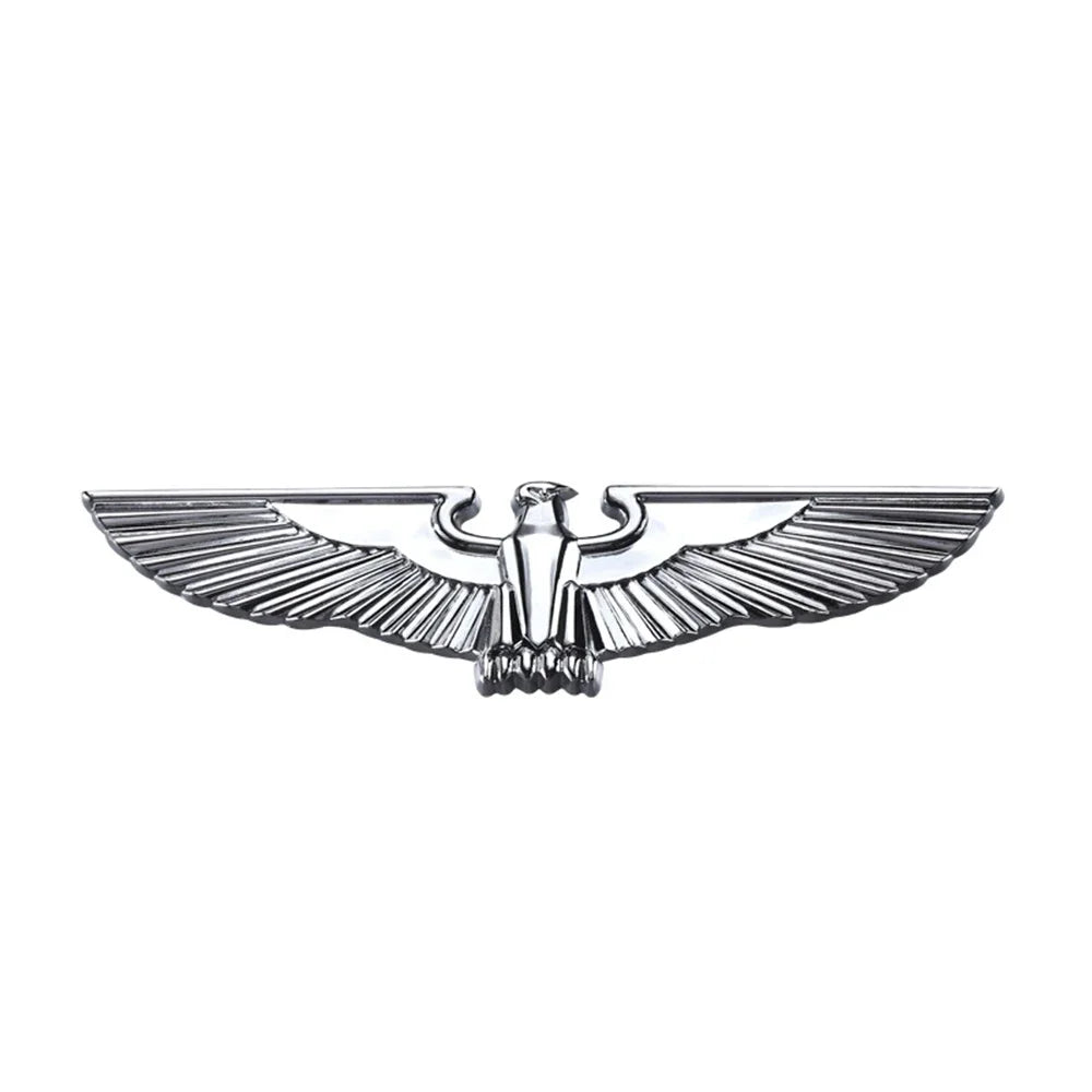 3D Eagle Wings Car Stickers Emblem Decals Sticker Emblem Badge Decal Car Accessories Adhesive Decals For All Vehicles Oasis Select Silver