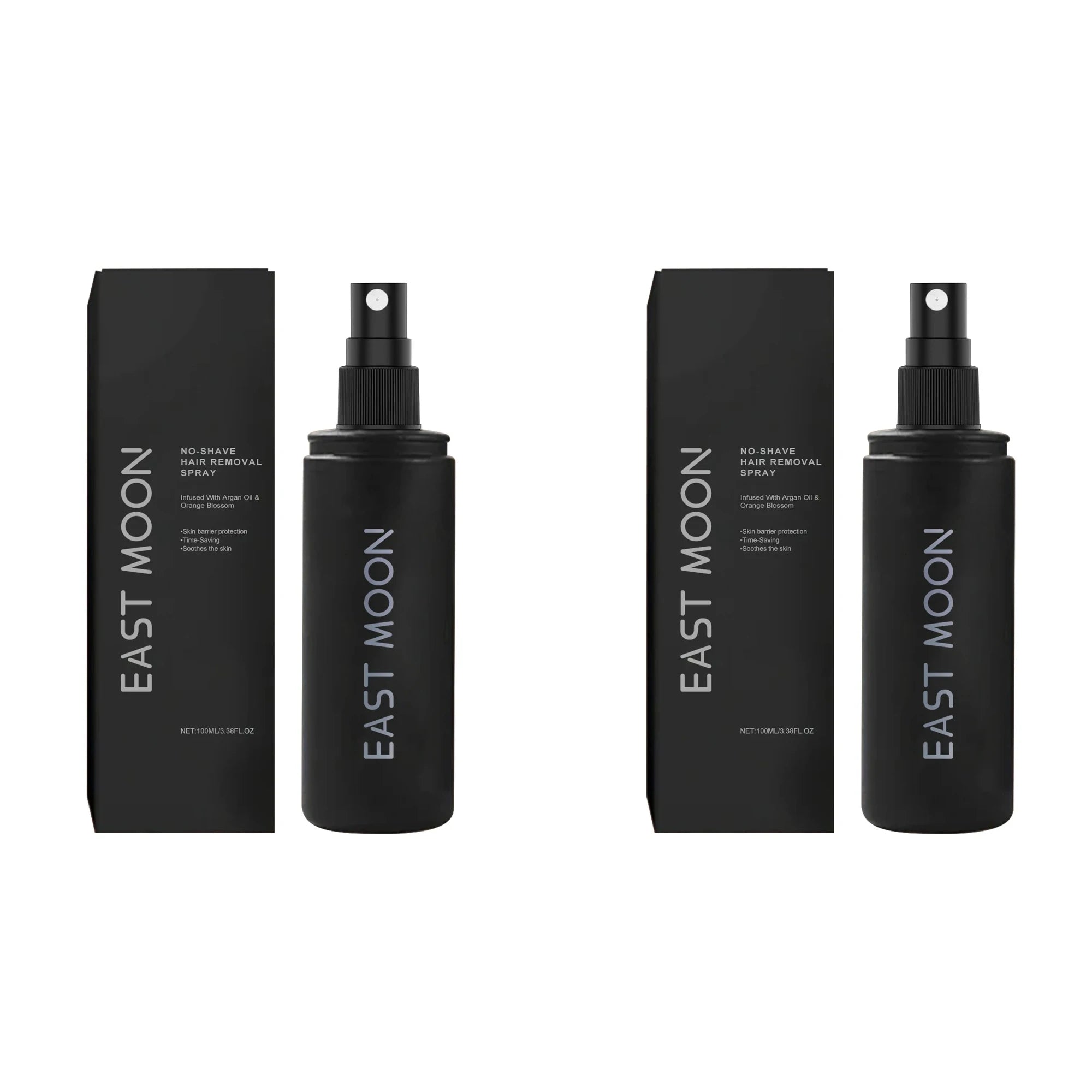 East Moon Men's Depilatory Spray – Gentle & Skin-Friendly Depilatory Spray Oasis Select 100ml X 2boxed