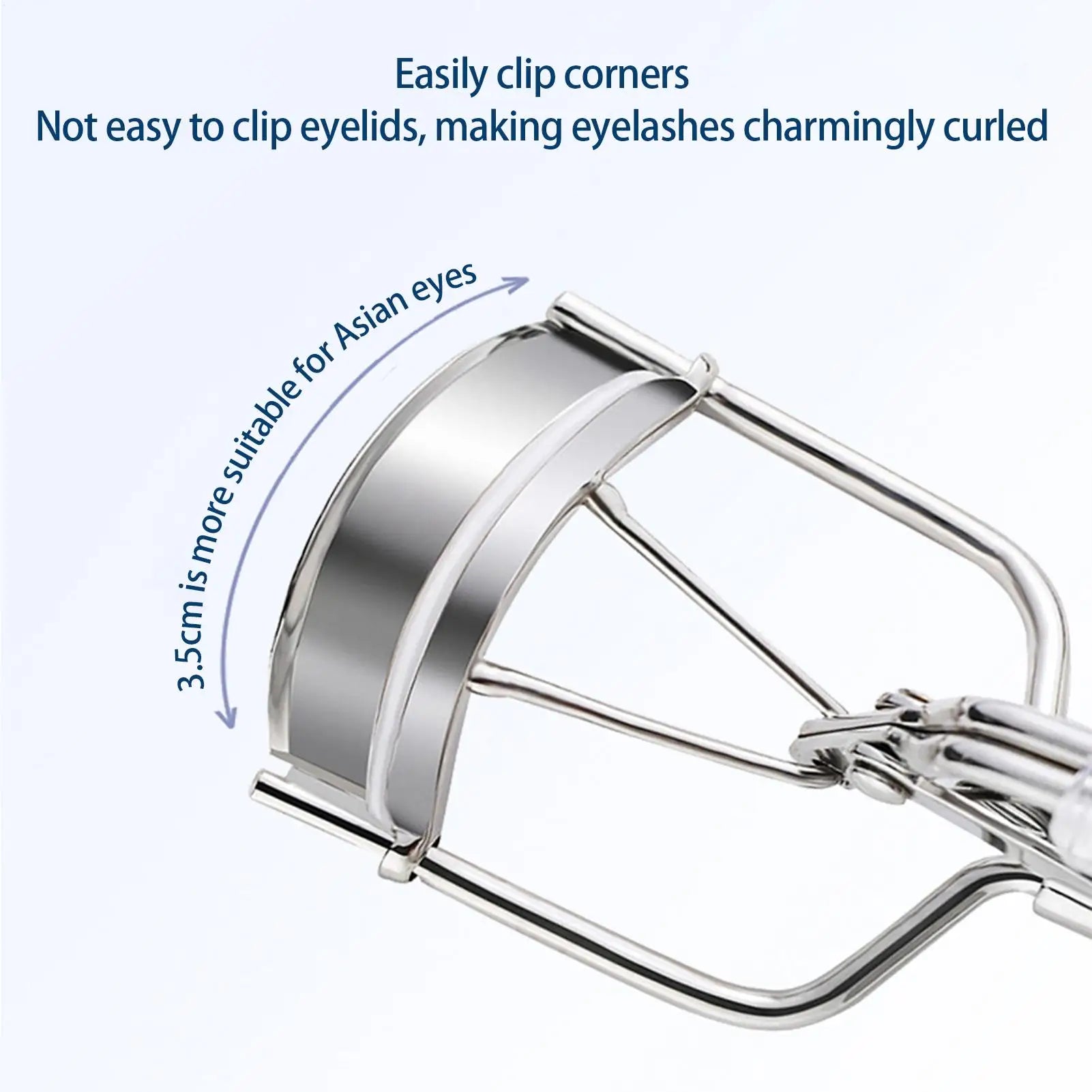 1PCS heart shape Handle Eyelash Curler Tool, Eyelash Curlers With Rubber Strip Replacement Pads, Eyelash Tools. Oasis Select