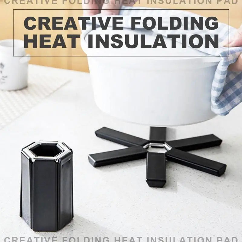 Foldable Trivet Mat – Non-Slip Heat Insulation Pot Pad Foldable Trivet Mat Oasis Select