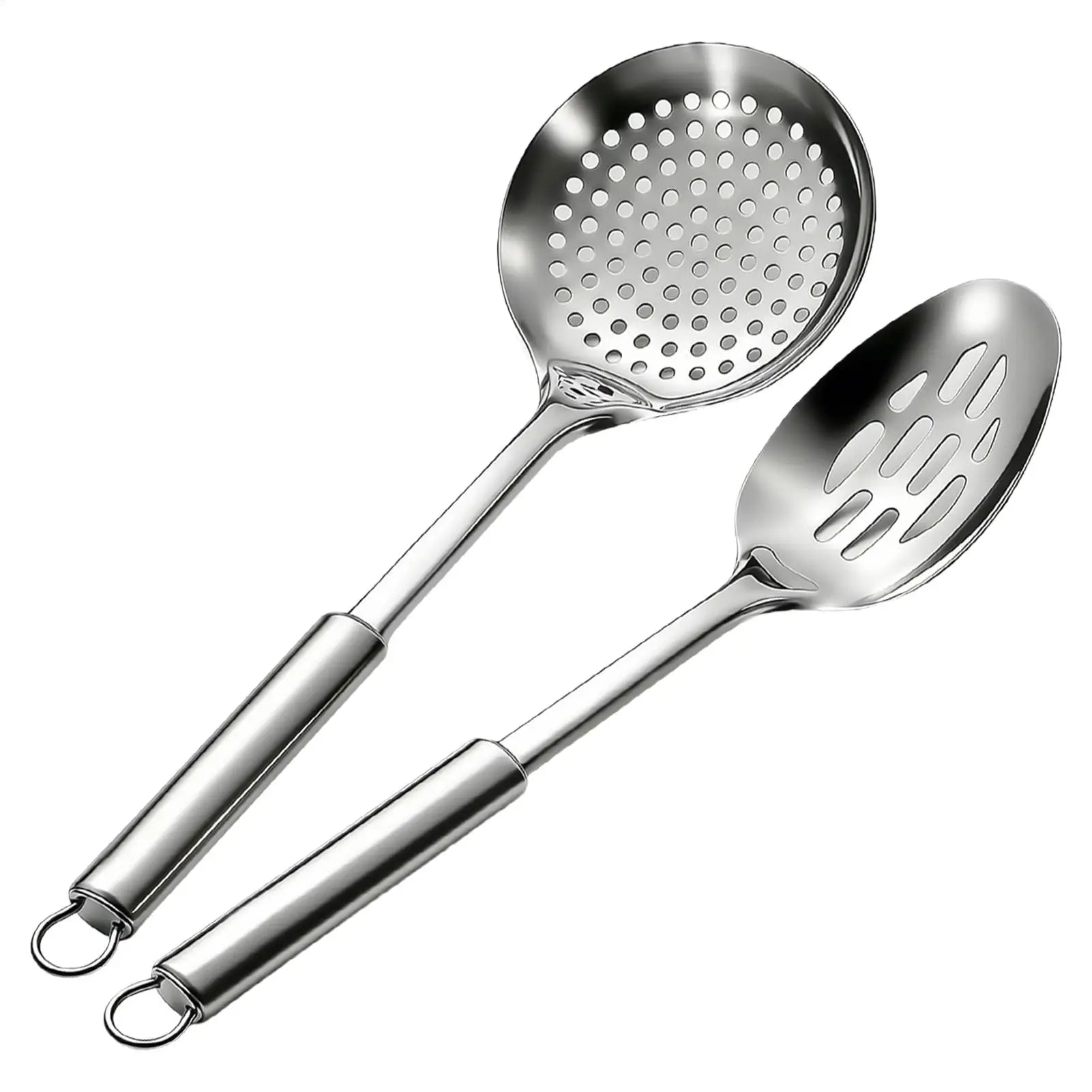 strainer spoons Stainless Steel Wok Spatula Metal Kitchen Accessories Slotted Turner Rice Spoon Ladle Cooking Tools Utensil Set Oasis Select