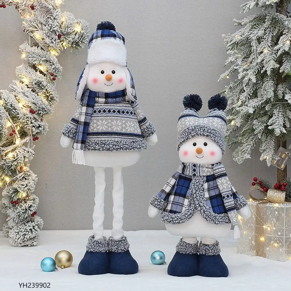 50cm Plush Snowman Doll – Soft Christmas Decor & Kids Gift