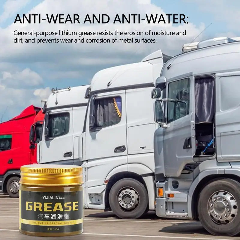 100g Car Bearing Grease Lubricant High Low-Temperature Resistance Yellow Grease Waterproof Auto Hub Bearings lubricating oil Oasis Select