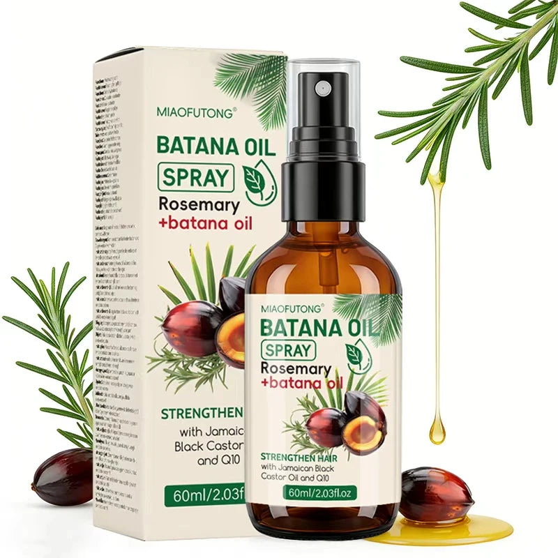 Batana hair care essential oil spray is rich in batana and rosemary ingredients to prevent dryness, hair care Oasis Select