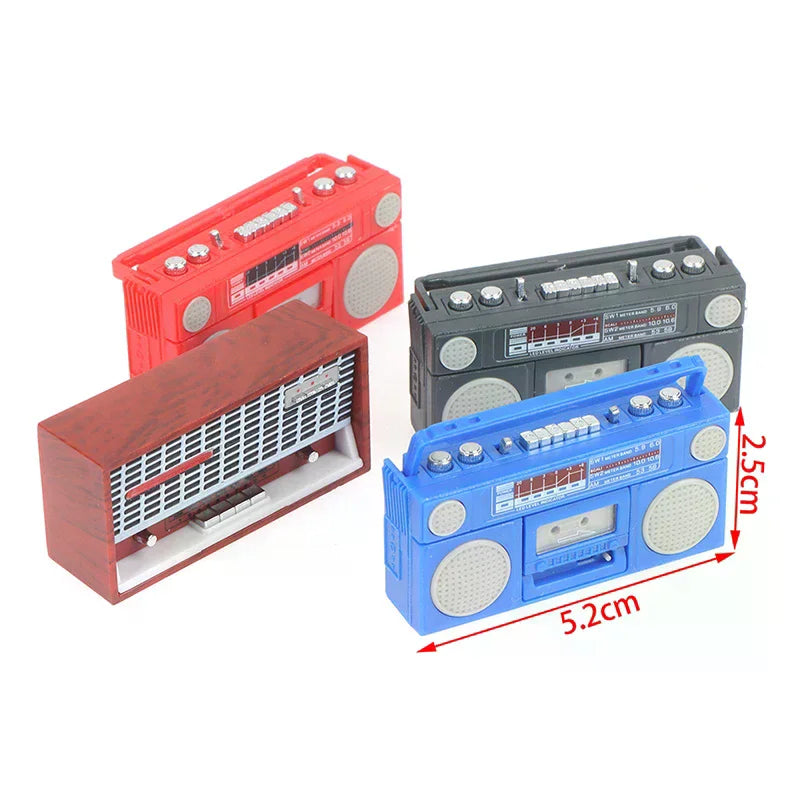 1:12 Dollhouse Miniature Radio Model Recorder Player Toy Doll Furniture Decor Oasis Select
