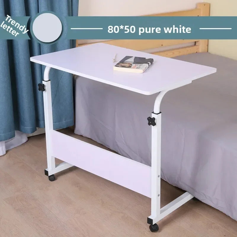Computer desk Lazy table Desktop household bed Desk Simple small table Simple folding table Removable bedside table Durable Oasis Select White 80x50-A