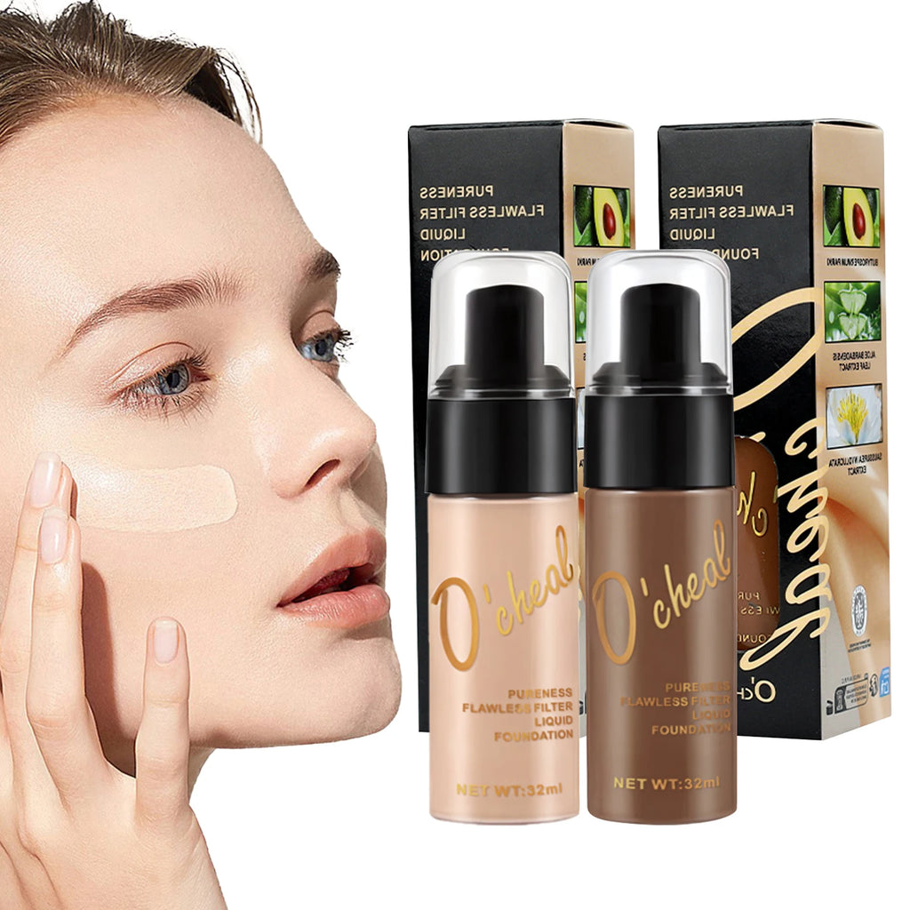 O'cheal Liquid Foundation Cream Oil-Control Matte BB Cream Concealer High Coverage Brighten Skin Waterproof Facial Cosmetics Oasis Select
