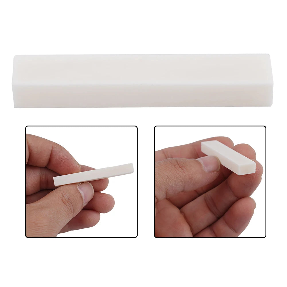 1pc Stringed Instrument Blank Guitar Nut High Quality Buffalo Bone Banjo Mandolin Ukulele DIY Ox Bone Bridge Saddle Upper Pillow Oasis Select