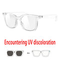Sunglasses UV/Blue Light Protection Photochromic Glasses Women Voice Call Smart Glasses Men Eyewear Play Music Remote Shooting Oasis Select WH