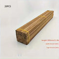 20PCS Unfinished Square Bamboo Sticks for Crafts ,Model Making & DIY Projects Wooden Dowels Woodworking Craft Oasis Select dark color