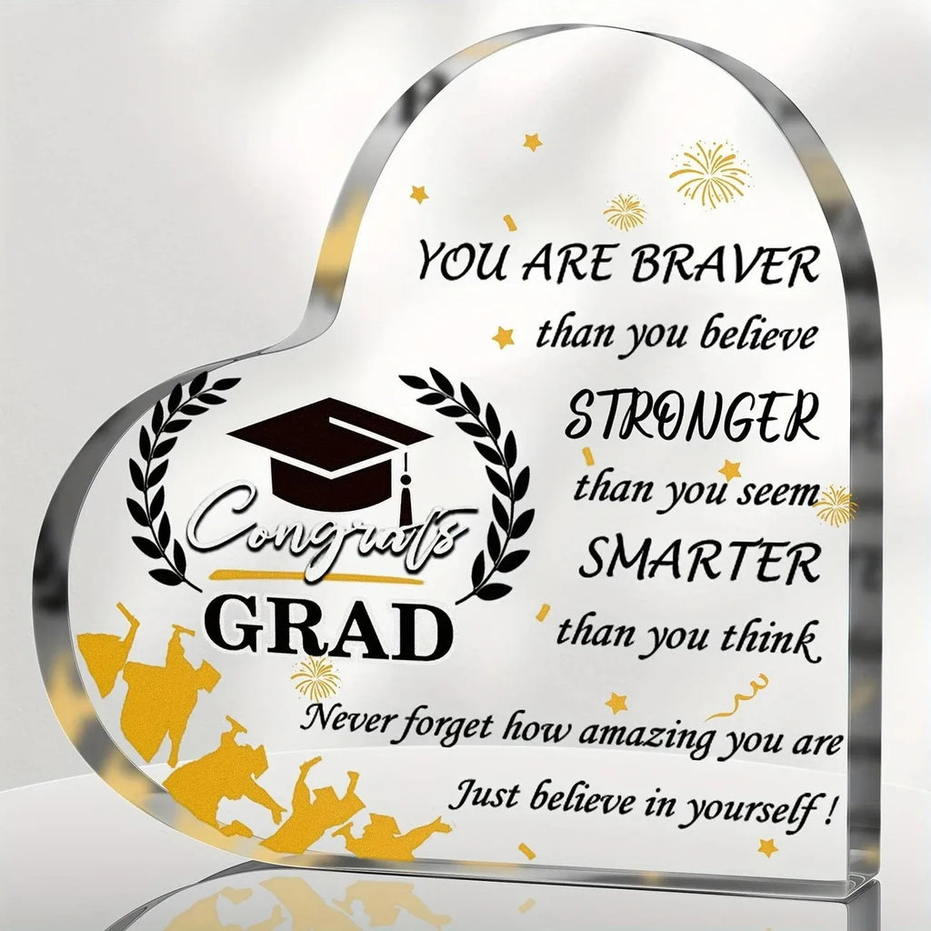 Class of 2026 Acrylic Graduation Plaque | Gift for Her