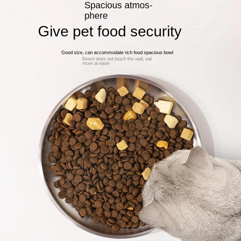 Pet Supplies Large Capacity Dog Bowl Non-rust Stainless Steel Cat Water Feeder Bowls Silver Pet Food Container Oasis Select