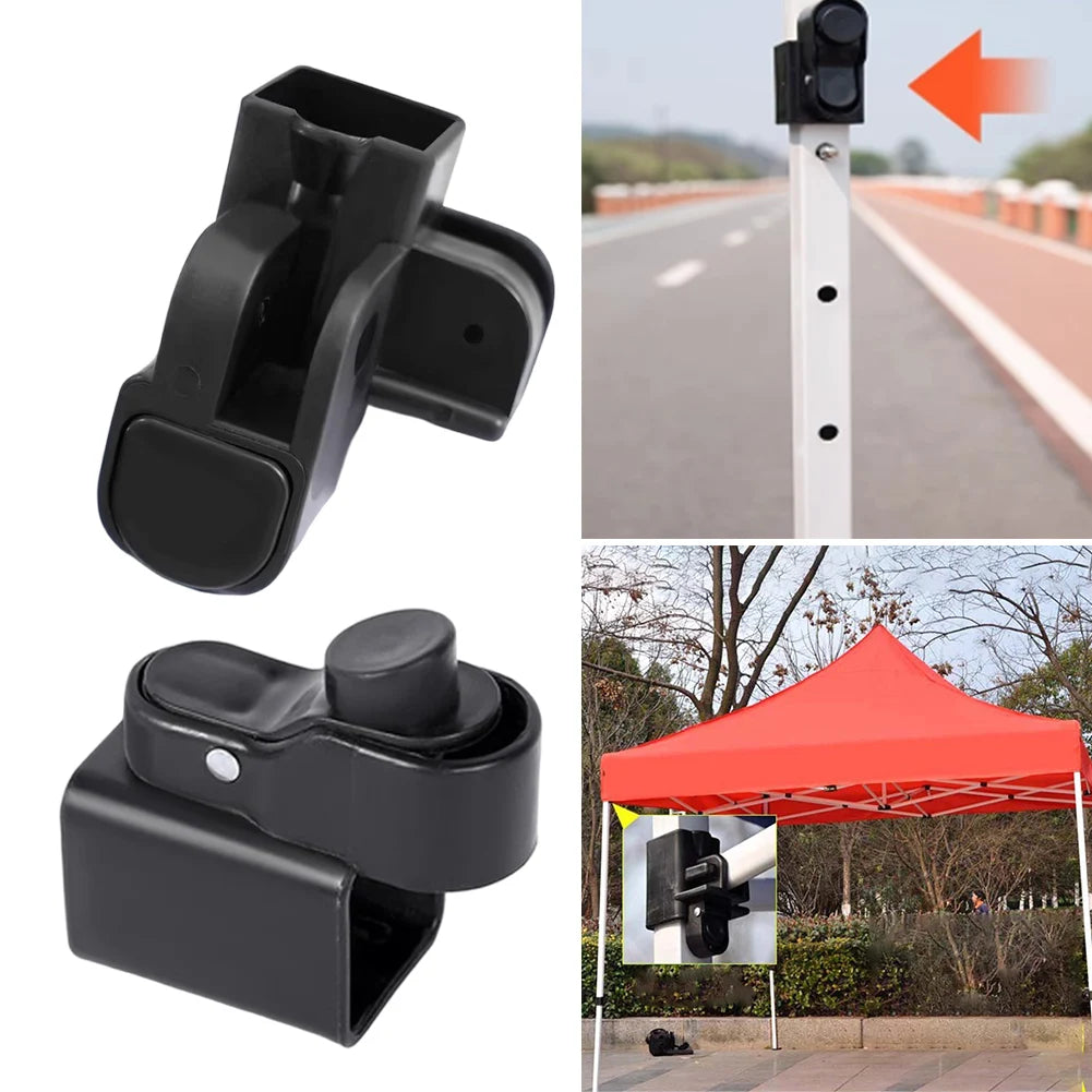 4pcs Gazebo Foot Button Replacement for Popup Tent Canopy Leg Poles Compatible with Square Pipes 34x34mm Secure Lock Design Oasis Select
