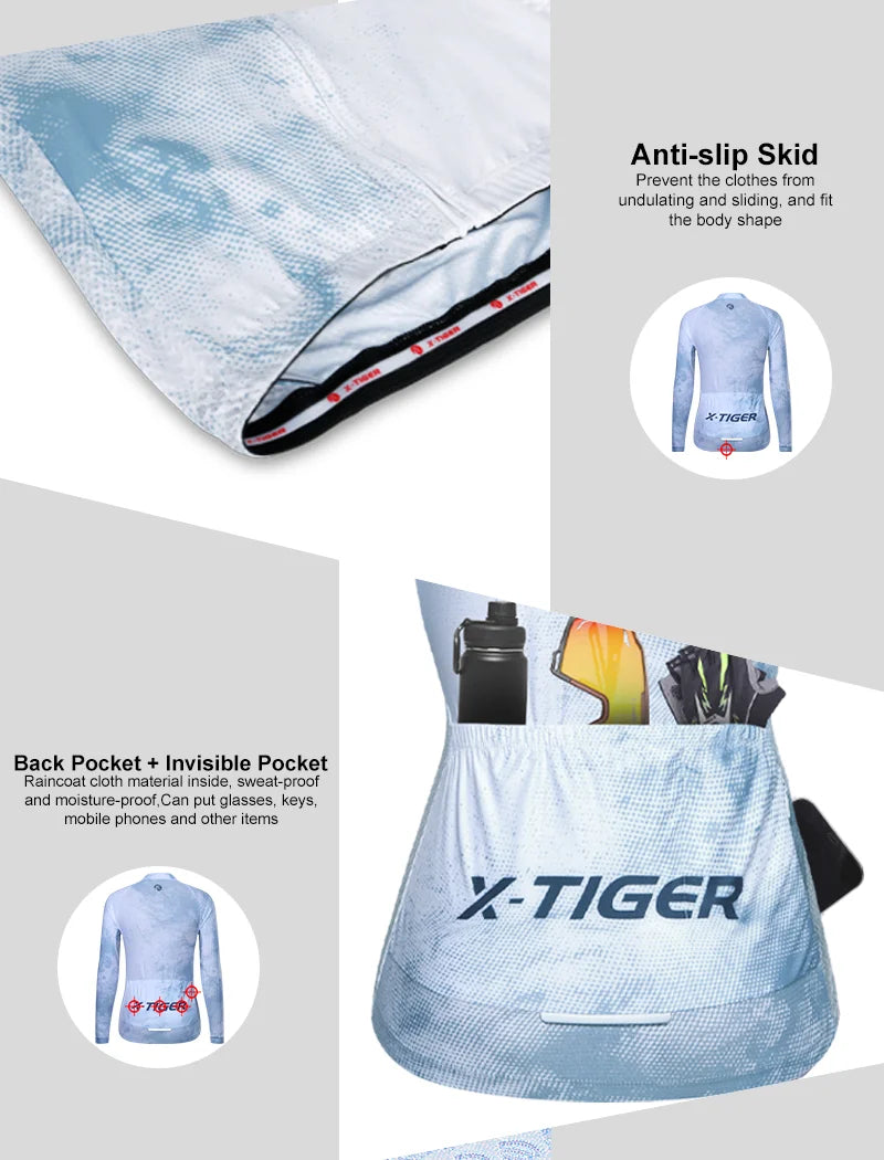 X-Tiger Woman's Cycling Jerseys Spring Long Sleeve Breathable Bike Clothes Maillot Ropa Ciclismo Hombre Bicycle Cycling Clothing Oasis Select
