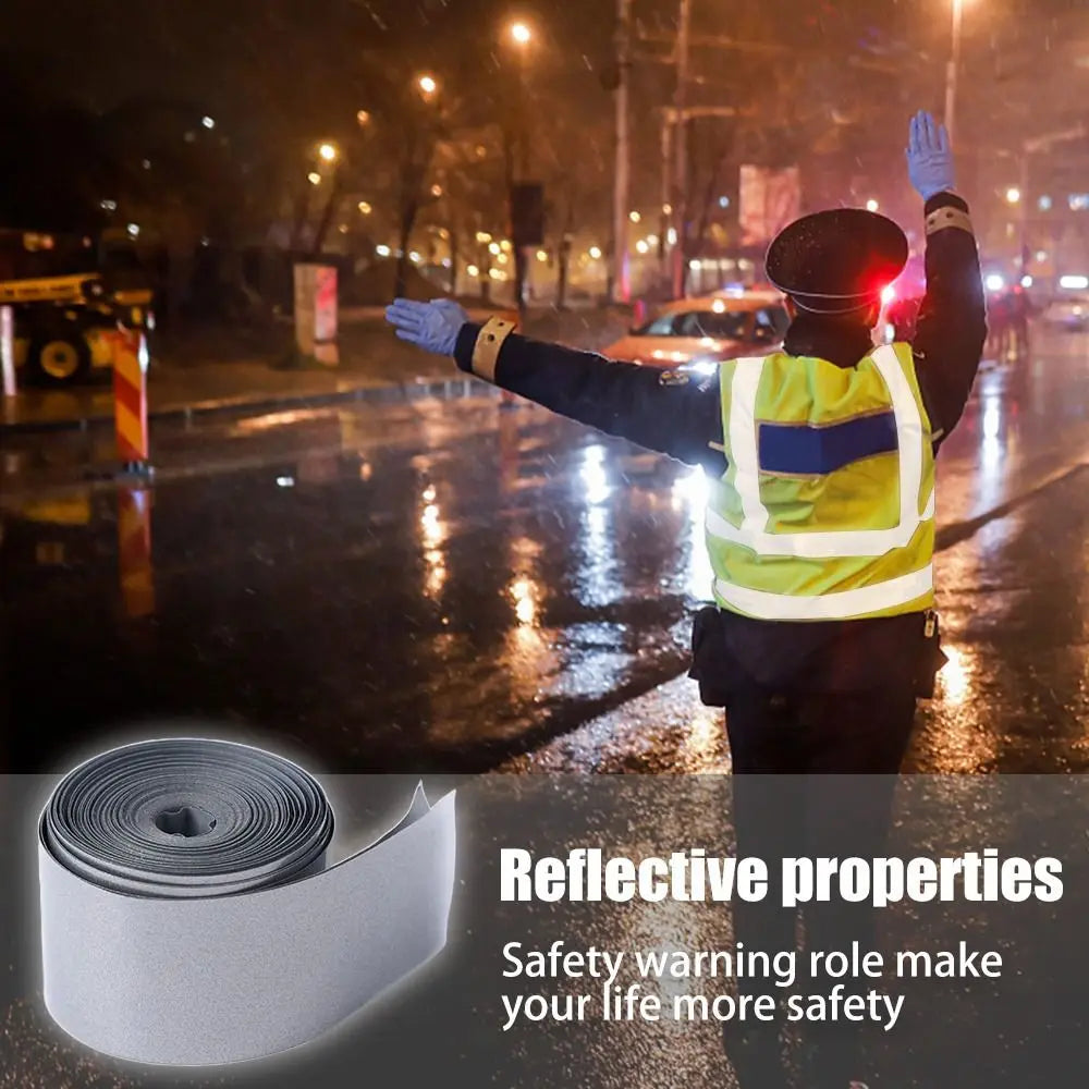 5M Heat Transfer Reflective Tape DIY Washable Reflective Strip Sticker Reflective Heat Transfer Film Oasis Select