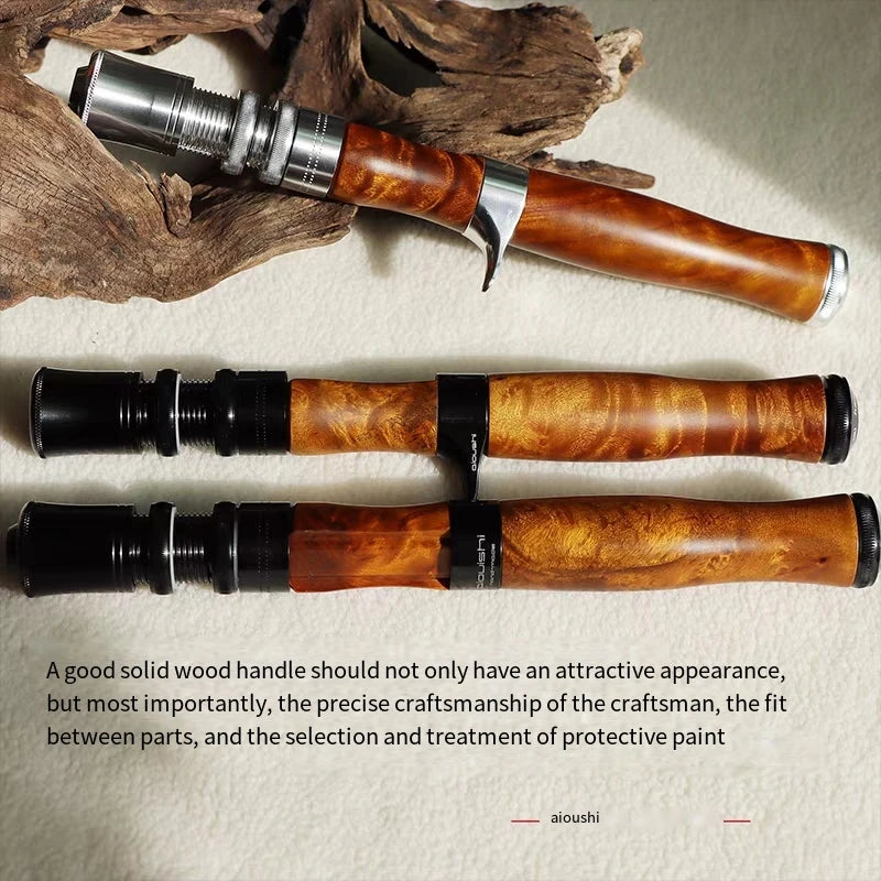 Weiwu Makou Rod DIY Solid Wood Cork Handle High Quality Stream Road Ya Rod Handle Oasis Select