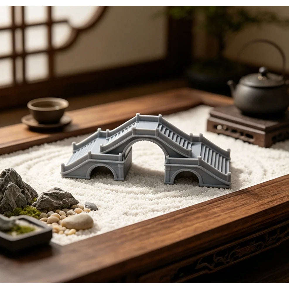 Chinese Style Arch Bridge Figurines Miniature Arch Bridges Ornament Zen Garden Bonsai Aquarium Micro Bonsai Landscape Decor Gift Oasis Select
